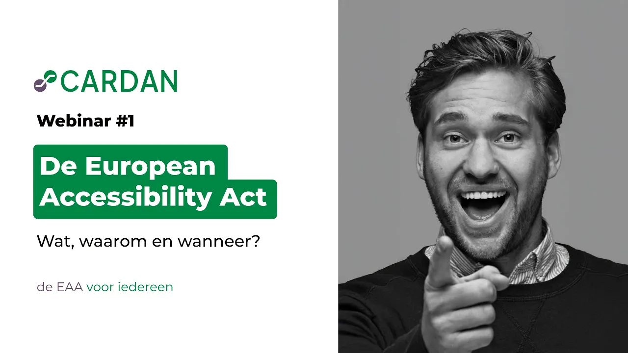 Webinar 1: De European Accessibility Act uitgelegd - 9 juli 2025