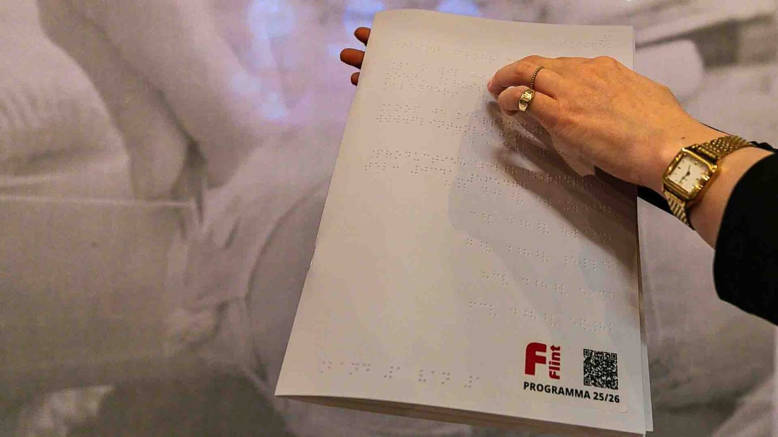 Braillefolder van Flint Theater