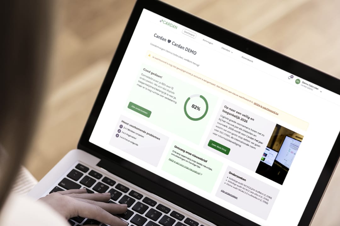 Dashboard Mijn Cardan